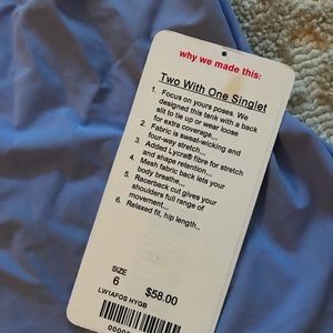 Two With One Singlet Lululemon Tank